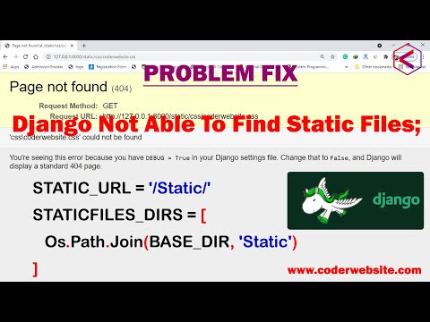Django not able to find static files[Solved]