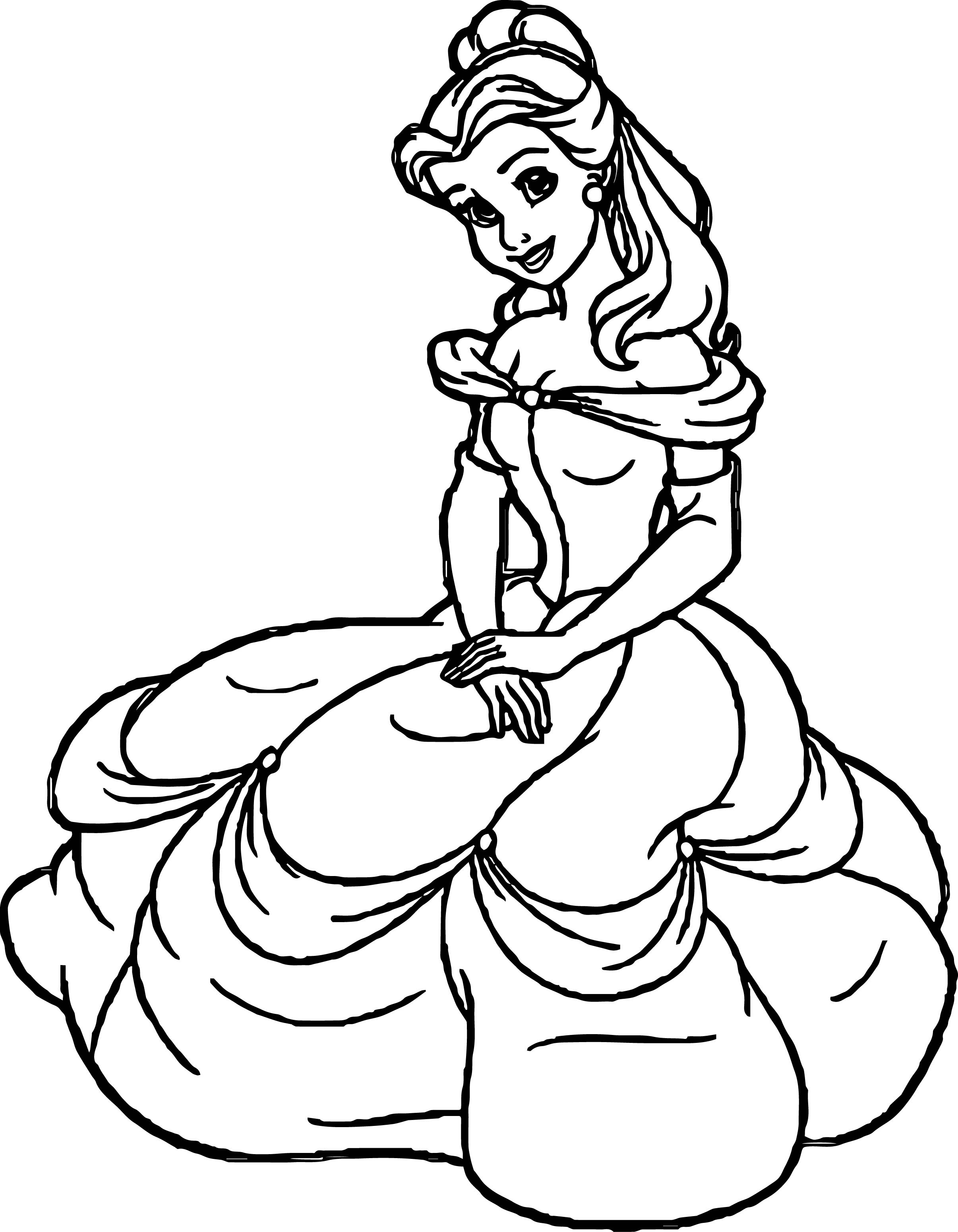 Download Disney Princess Coloring Pages Belle at GetDrawings | Free ...