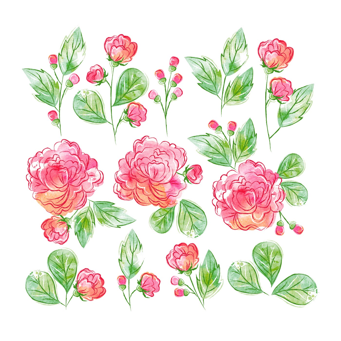 Download Free SVG Watercolor Flower Svg Free 9409+ File for Free for Cricut, Silhouette and Other Machine