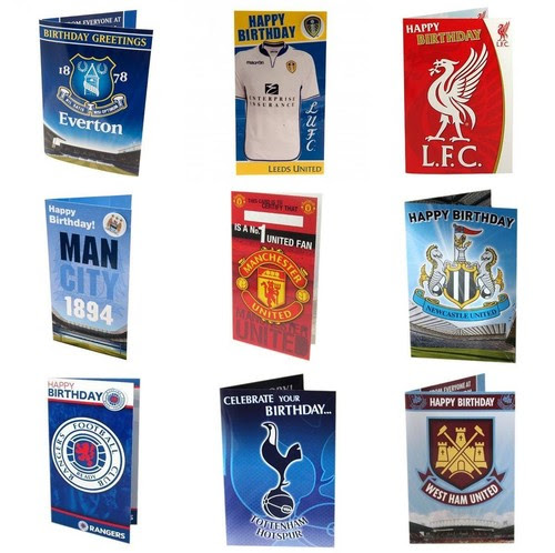 Achat 3 Obtenez 1 Gratuit Officiel Football Club Anniversaire Cartes De Vœux Et Bougie
