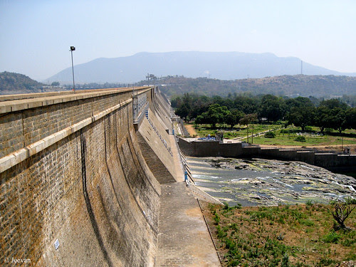 Mettur Dam, from the other end
