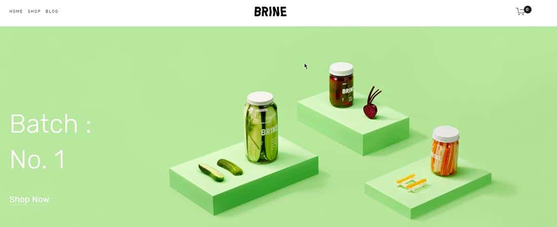 Brine Top Squarespace Template