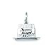 Sterling Silver BIRTHDAY CAKE ON A PLATE Charm title=