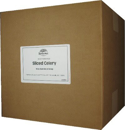 Dehydrated Celery (10 lb. Bulk Box) - For Cooking, Camping, Hiking, Food Storage, Emergency Preparedness