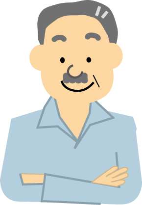 無料イラスト 人物 おじさんのイラスト3