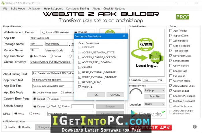 Website 2 APK Builder Pro 3.2 Free Download