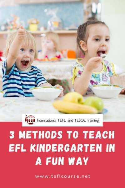 Lessons are usually taught by the teacher introducing skills using a blackboard accompanied by a verbal explanation or lecture. 3 methods to teach efl kindergarten in a fun way