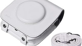 Slr CasesCamera Case Bag PU Leather Protection Camera Bag With Adjustable Shoulder StrapPortable Fashion Camera Case Size13 7x12 2x5 8cm ColorWhite Estimated Price 27.69 £