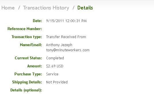 EDU technology payment proof of minuteworkers