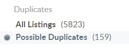 duplicate listings