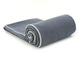 YogaRat Charc Ash 100 Microfiber Yoga Towels Mat Towels 24 x an extra long 72 and Hand Towels 15 x 24