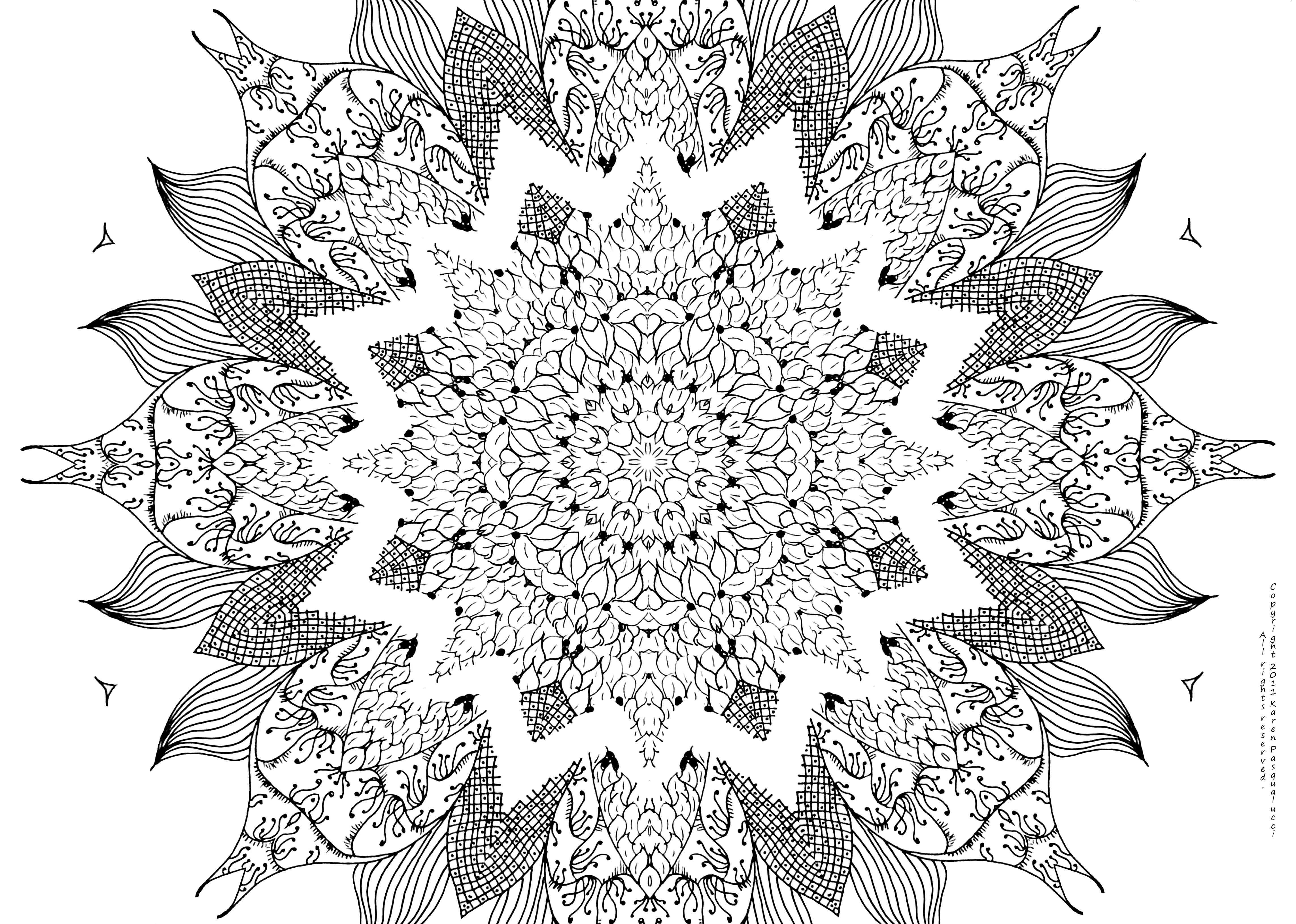 Download Free Mandala Coloring Pages For Adults - Coloring Home