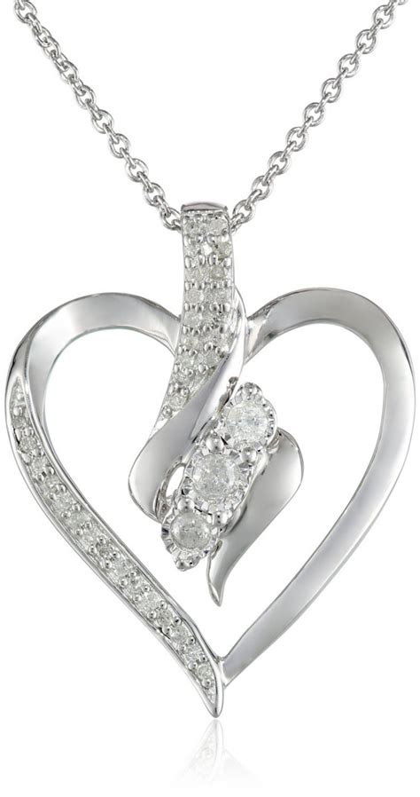 Gold and silver analysis tends to typically focus on demand drivers, such as monetary and fiscal policy as well as their correlation with the u.s. Sterling Silver Diamond Heart Pendant Necklace, 18