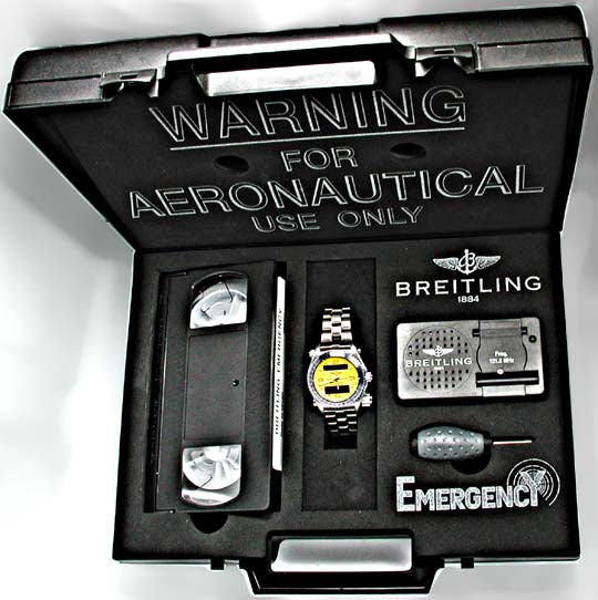 Originalfoto ORIG.BREITLING-EMERGENCY TITAN SHOP! NEUZUST. PORTOFREI