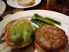 Tuna Burger + Asparagus