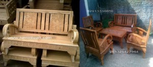 set kursi  tamu minimalis kayu  jati  jepara ukiran  cincin 