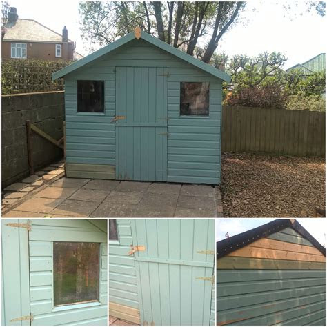 Other rooms very successfully with valspar paint, using mix service in b&q. Garden Shed Makeover with Valspar Paint - Mummy's Little