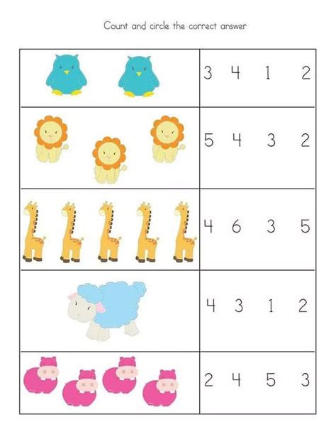  kindergarten math worksheets kids learning activity preschool math