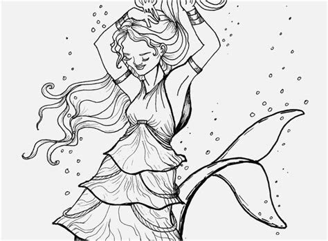  mermaid coloring pages realistic at getdrawings free download