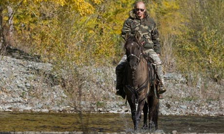Vladimir Putin on horse