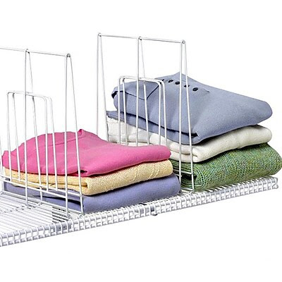 Spectrum Diversified Closet Organization Ventilated 1 Pack Shelf Divider