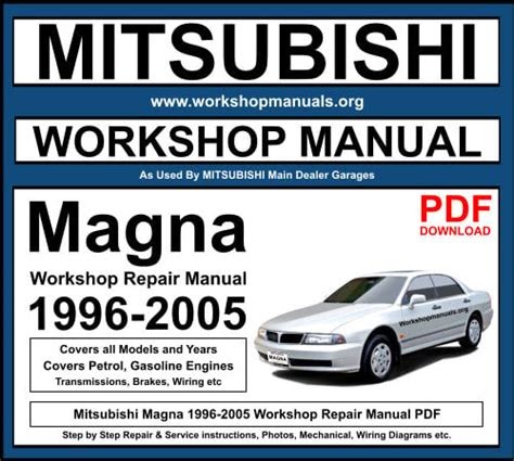 Download Repair Manual Mitsubishi Magna Motor (PDF / ePub)