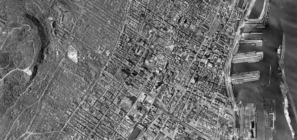Catbus Blog Archive Then And Now Again1947 Aerial