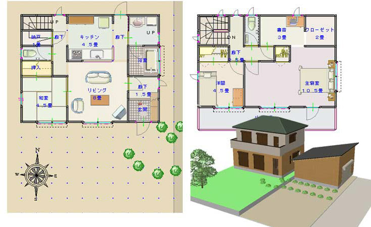 コンパクトな家 間取り掲示板 E Houseの間取り