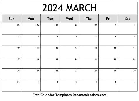  download printable march 2024 calendars