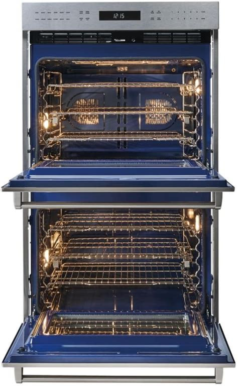 Stainless steel appliances look modern and sleek. Wolf DO30PESPH 30 Inch Double Electric Wall Oven with 4.5