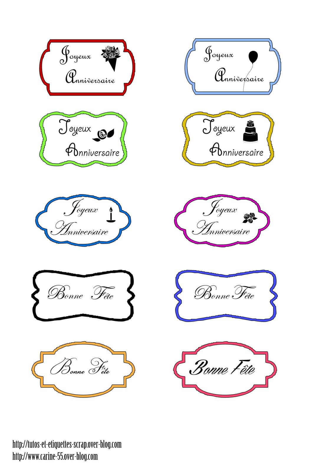Etiquettes Joyeux Anniversaire Le Blog De Tutos Et Etiquettes Scrap