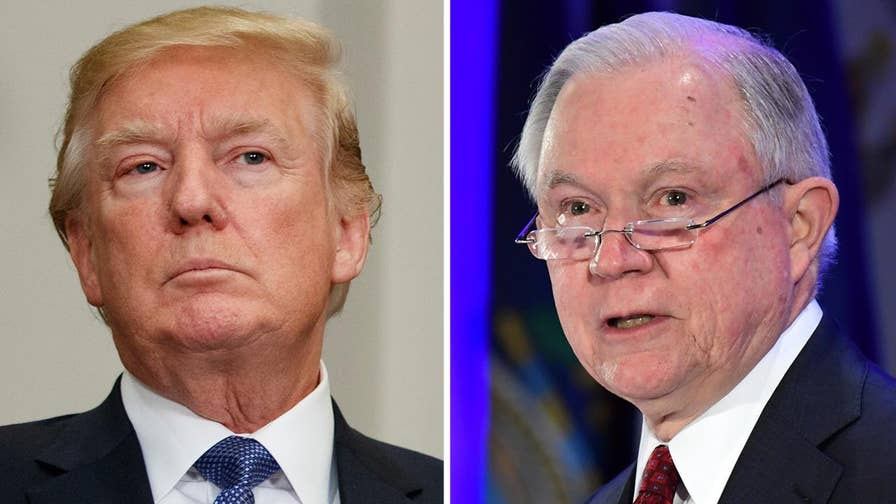 President Trump calls Attorney General Sessions's decision to use Department of Justice inspector general to investigate alleged FISA abuse 'disgraceful' on Twitter.