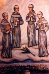St. Nicholas Tavelic, Stephen of Cuneo, Deodato Aribert from Ruticinio and Peter of Narbonne