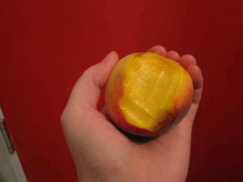 fresh peach from groceries