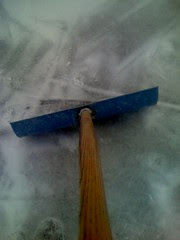 Shoveling snow