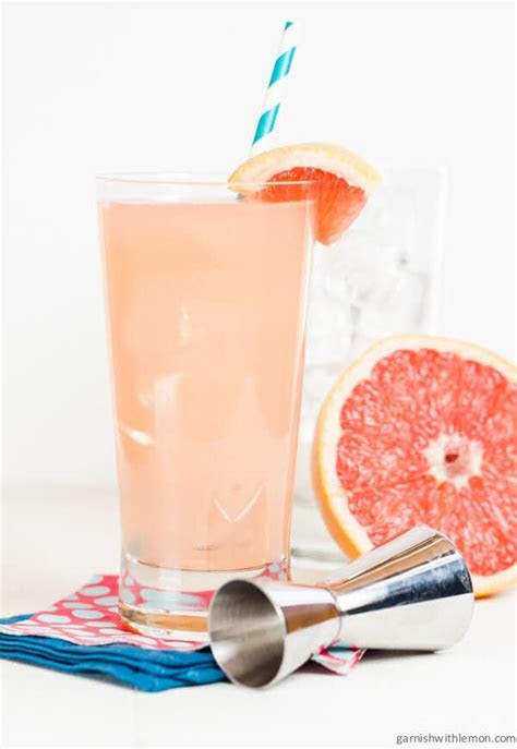 greyhound cocktail garnish  lemon