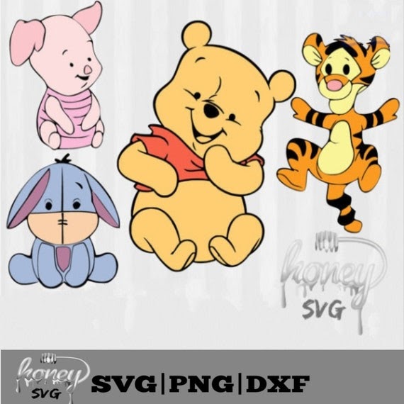 Download 246 Baby Pooh Bear Svg SVG PNG EPS DXF File for Cricut, Silhouette and Other Machine