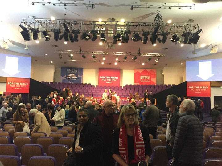 <strong>There was plenty of&nbsp;Labour merchandise on display at the rally</strong>