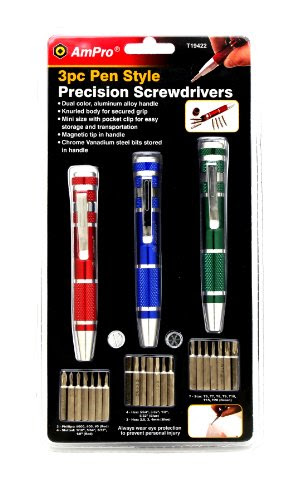 christmas Ampro T19422 Precision Screwdrivers 3 PieceB002ERFU7U