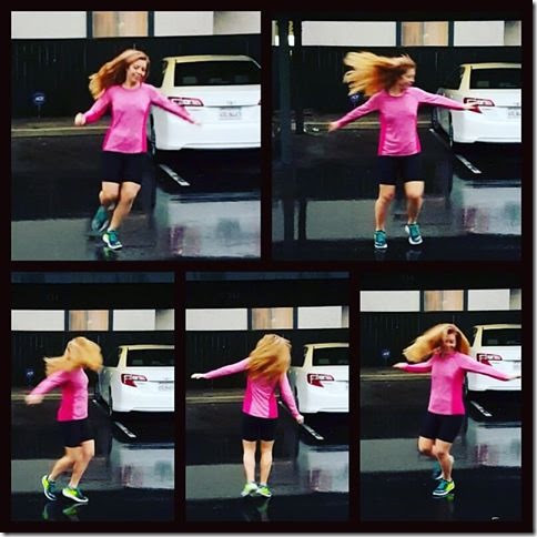 running in the rain blogger