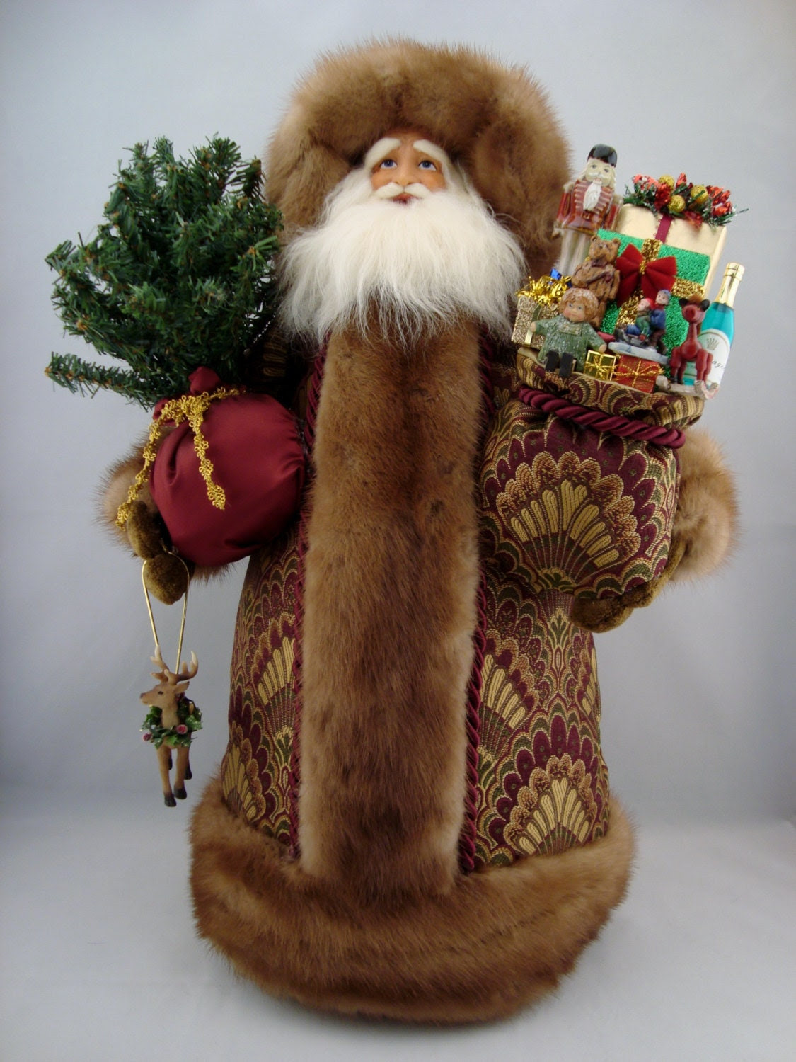 Elegant Victorian Santa - Santa Claus Doll - 22" Tall