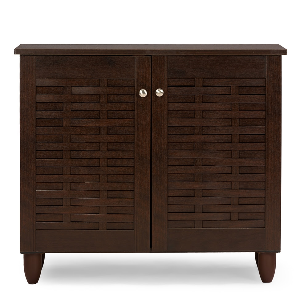 Baxton Studio Winda Modern and Contemporary 2-Door Dark ...