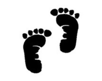 Free Black And White Baby Footprints Download Free Black And White Baby Footprints Png Images Free Cliparts On Clipart Library