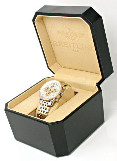 Original-Foto 5, BREITLING NAVITIMER AUTOMATIK STAHLGOLDBAND TOPUHR NEUZ, U1039
