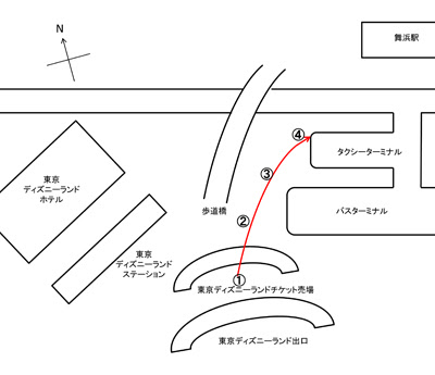 ディズニーランド シーお迎え場所 旭交通株式会社