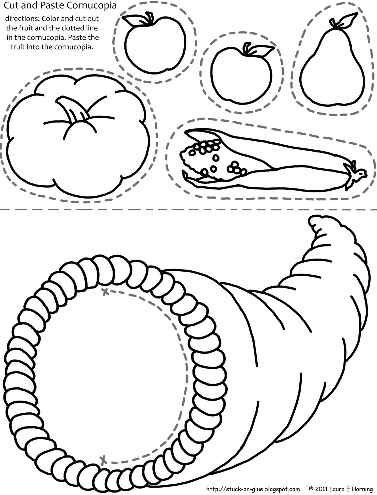 Cornucopia Coloring Page at GetDrawings | Free download
