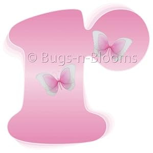 Amazon.com: "r" Pink Butterfly Alphabet Letter Name Wall Sticker 