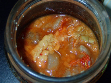 オニヤドカリで塩辛を作ってみた ざざむし