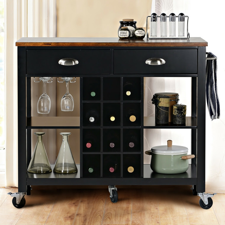 Muebles auxiliares de cocina -24 diseños interesantes