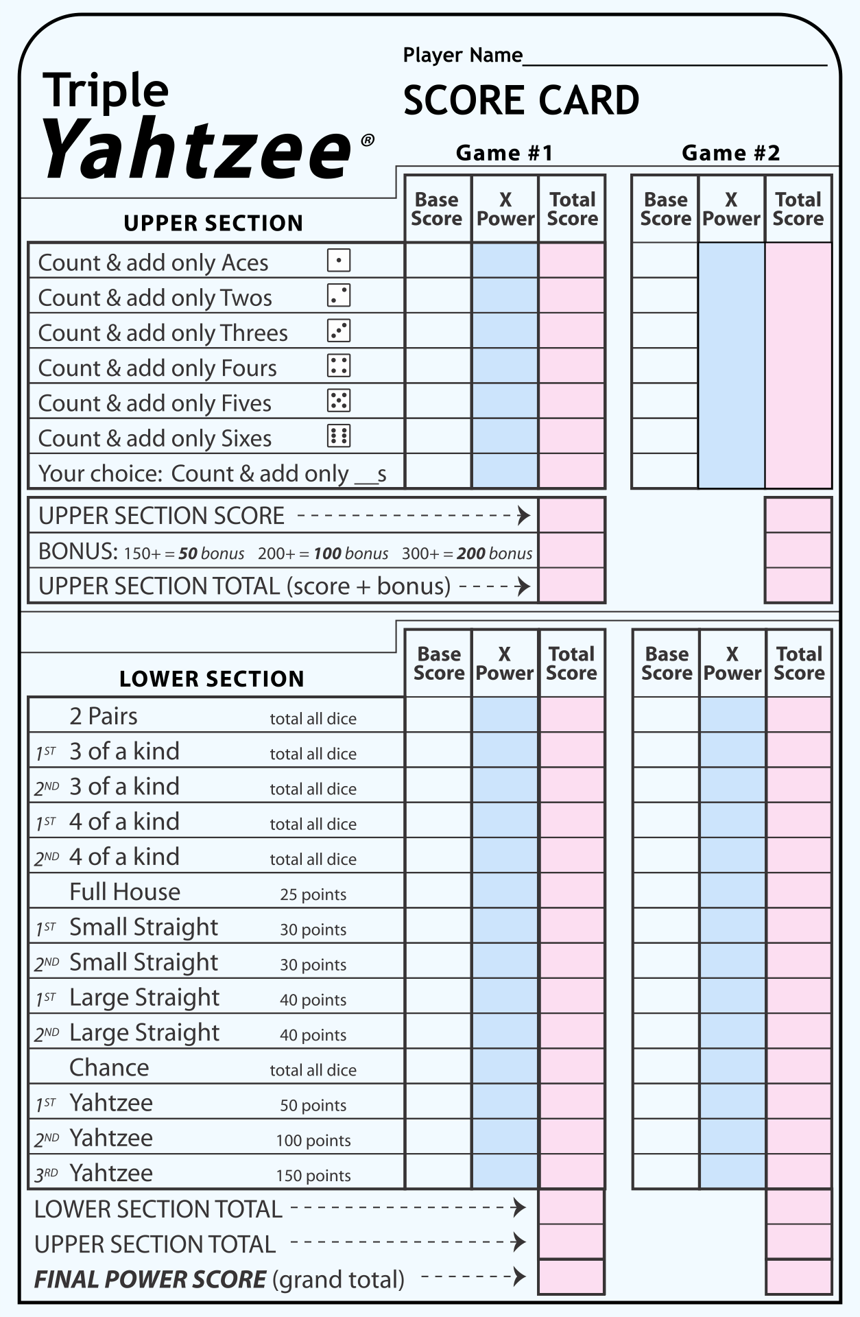 9 best images of printable yahtzee score sheets pdf free printable